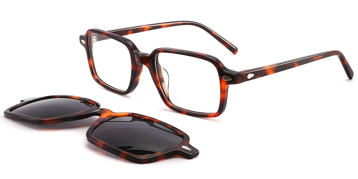 Acetate Rectangle Frame tortoiseshell