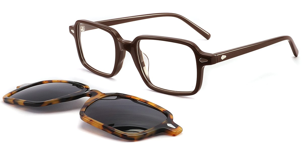 Acetate Rectangle Frame brown