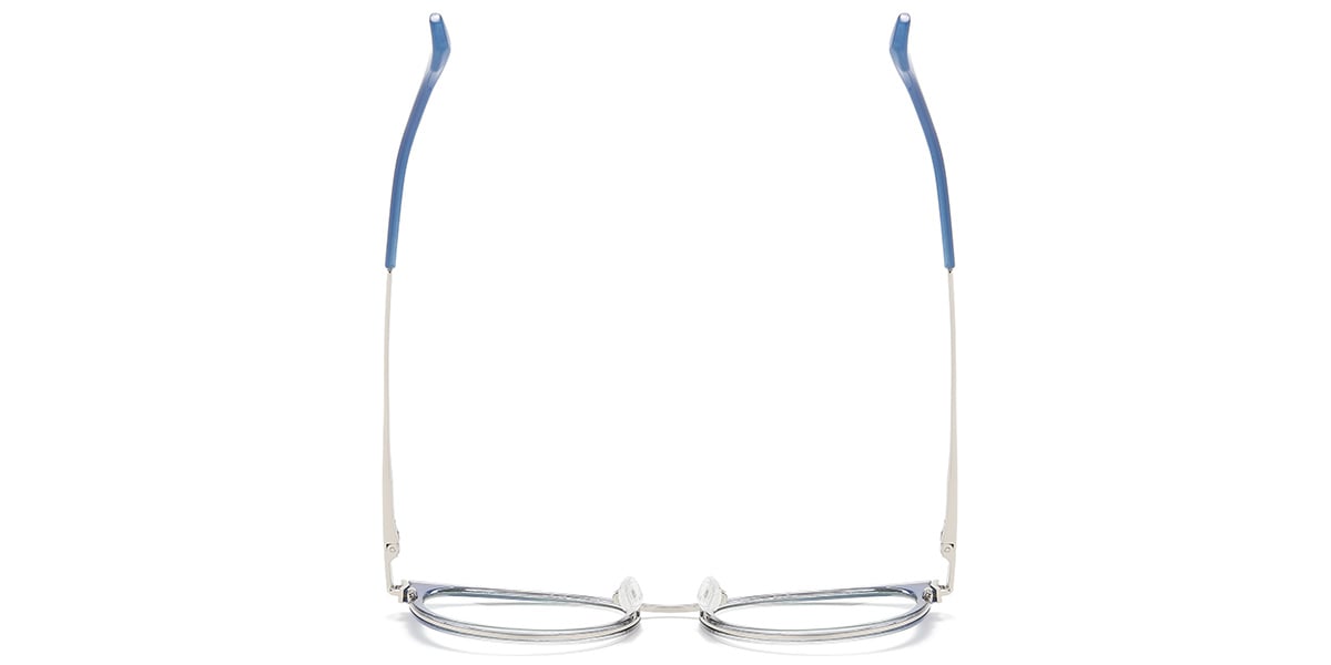 Cat Eye Frame pattern-blue