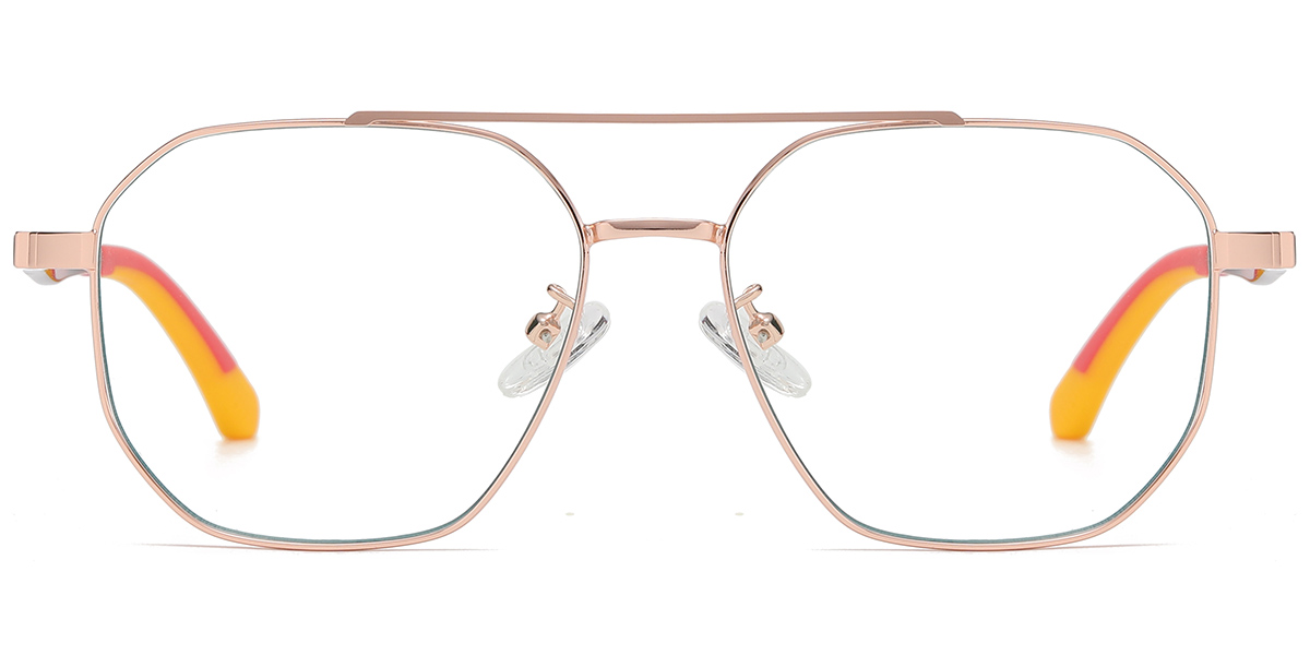 Metal Aviator Frame black-rose_gold