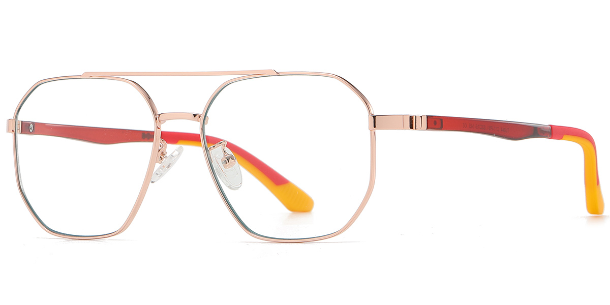 Metal Aviator Frame black-rose_gold