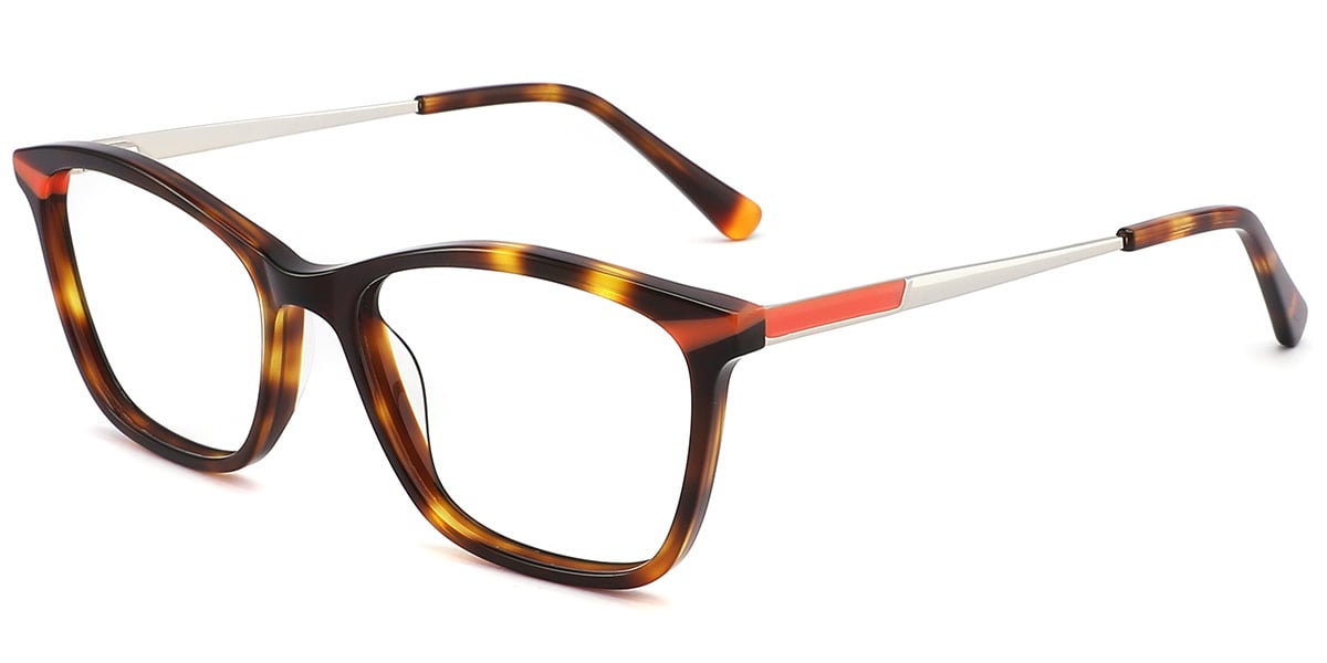 Acetate Square Frame tortoiseshell