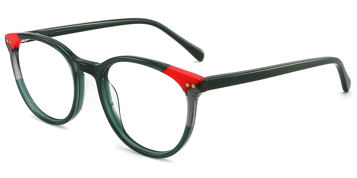 Acetate Round Frame army_green