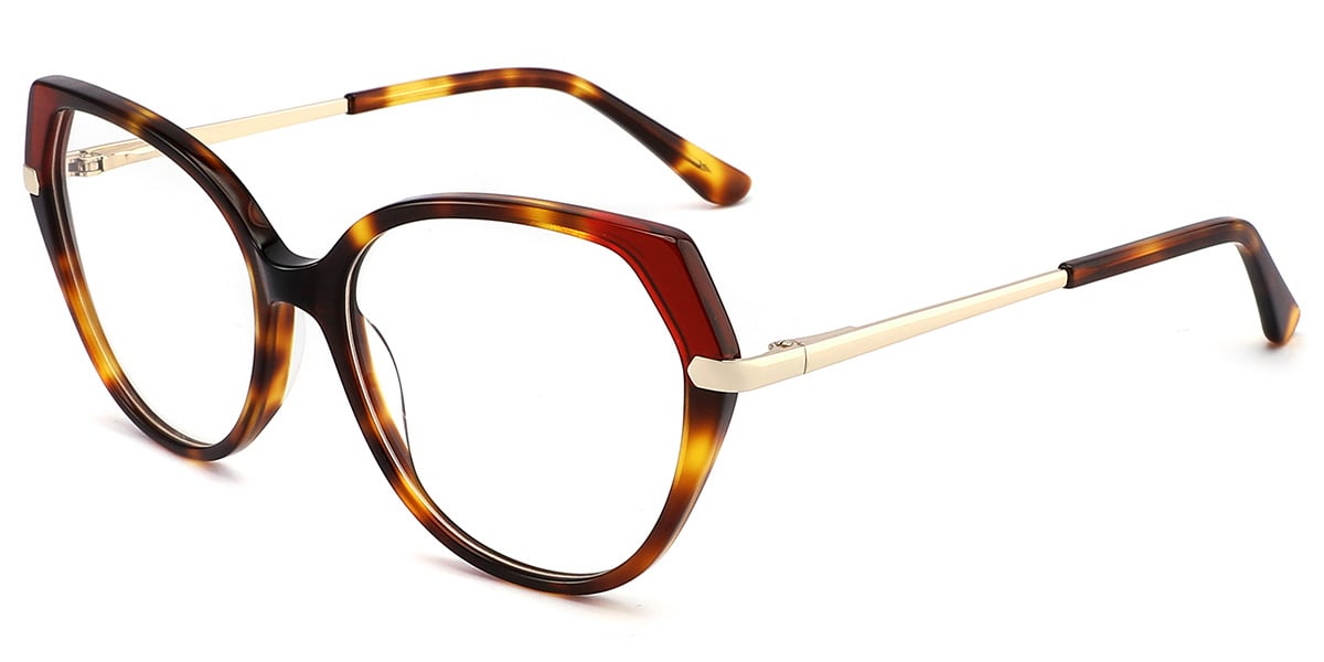 Acetate Geometric Frame tortoiseshell