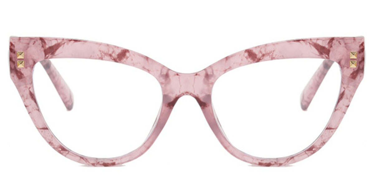 Cat Eye Frame pattern-pink