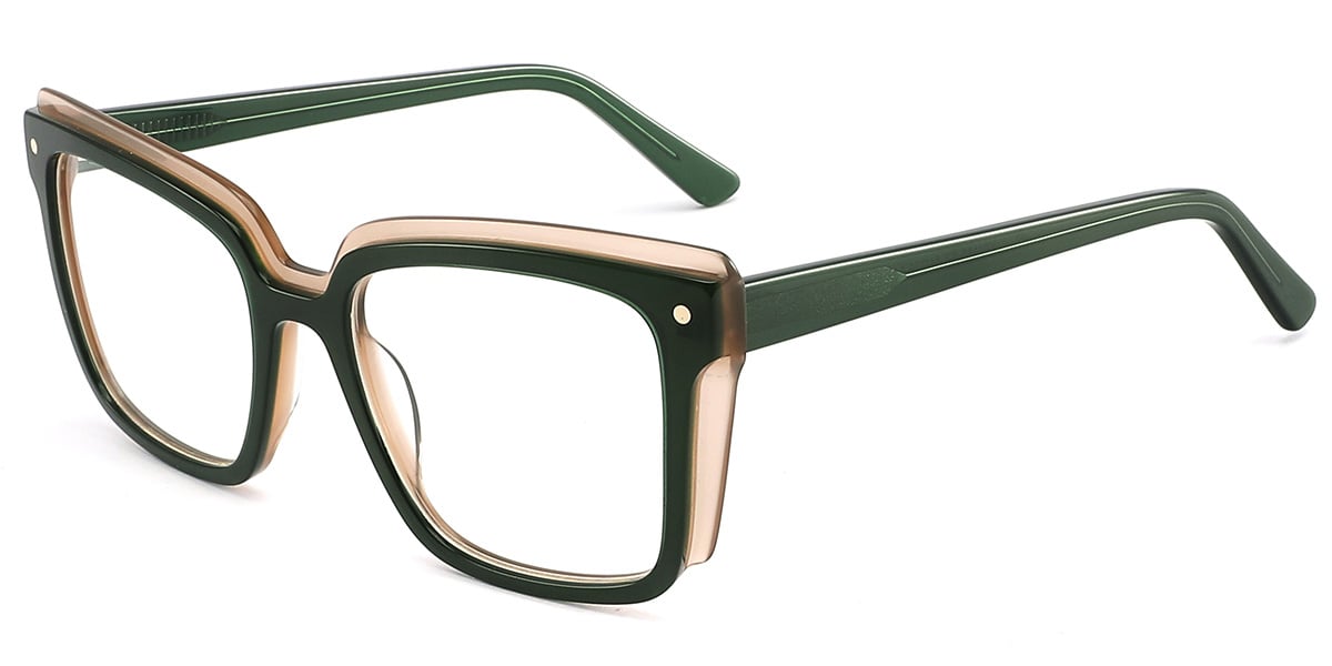 Acetate Square Frame army_green