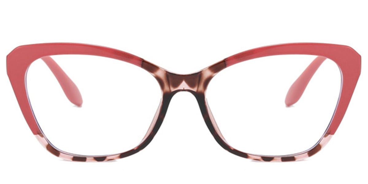 Cat Eye Frame pattern-pink