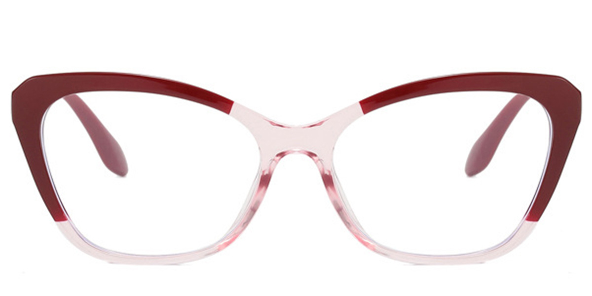 Cat Eye Frame pattern-rose