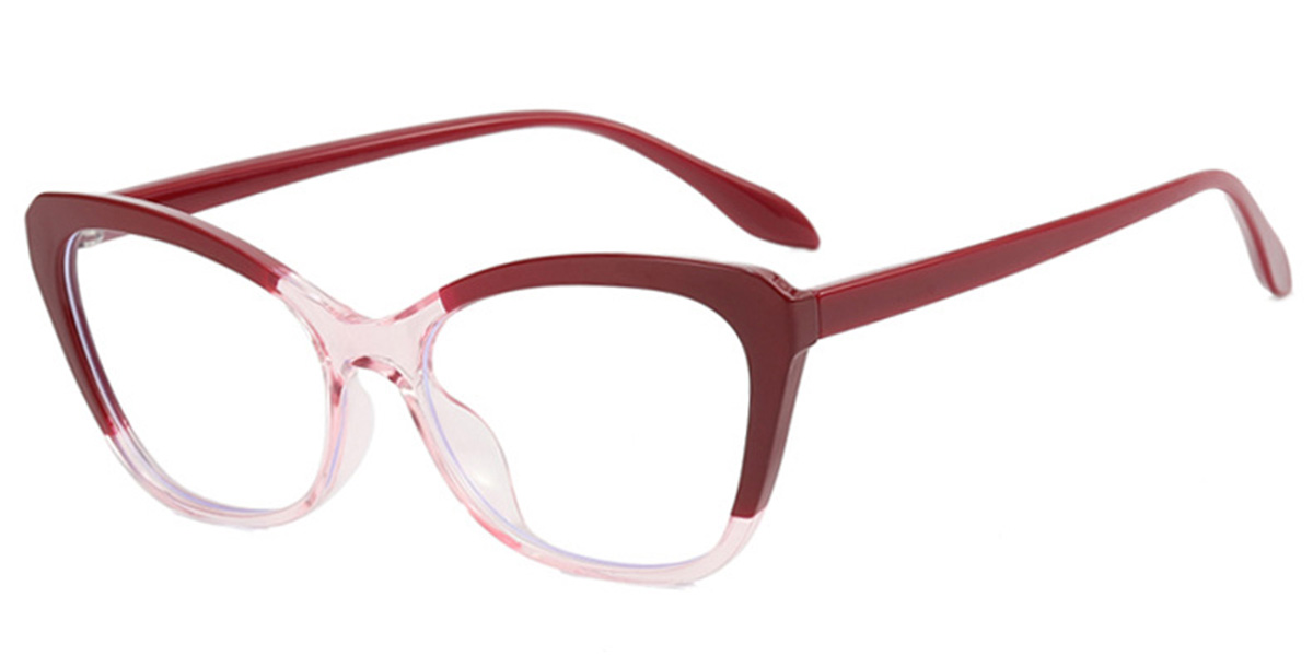 Cat Eye Frame pattern-rose