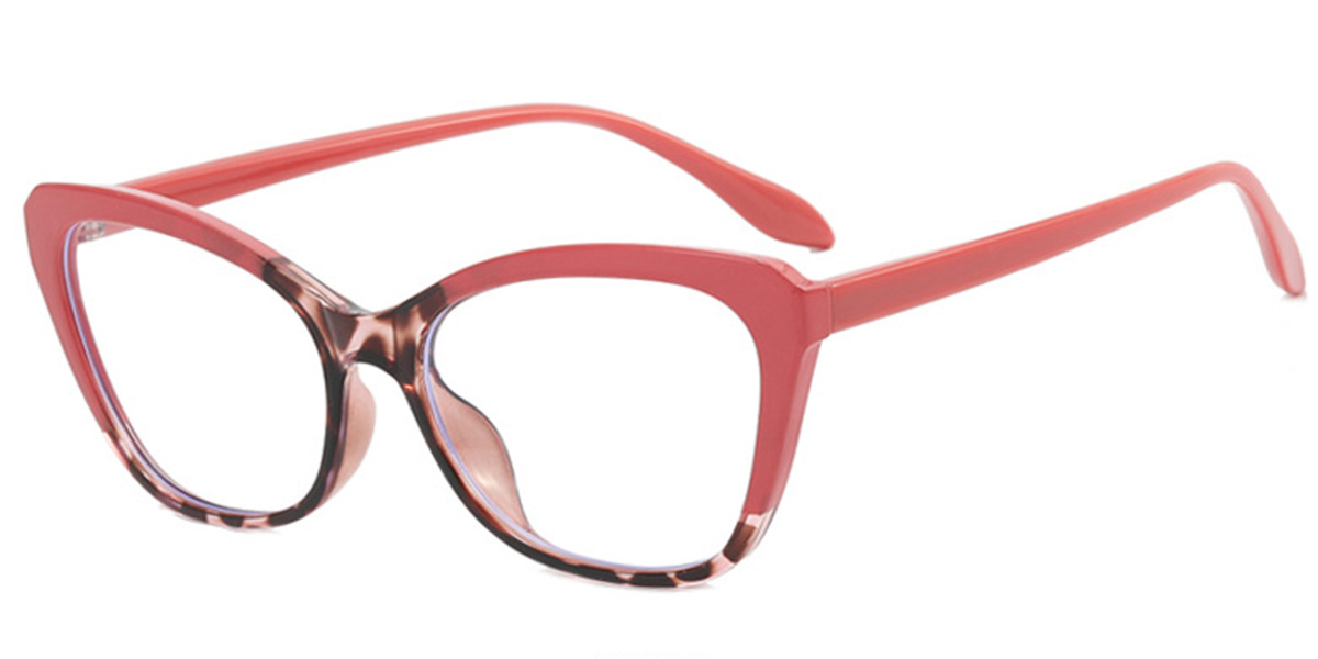 Cat Eye Frame pattern-pink