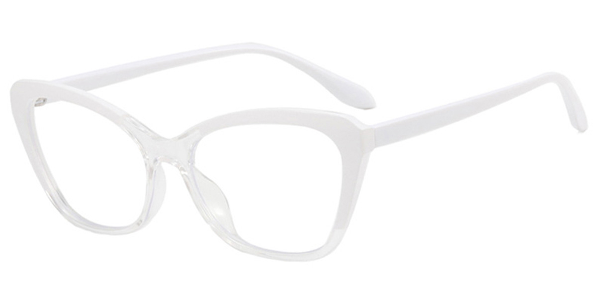 Cat Eye Frame white