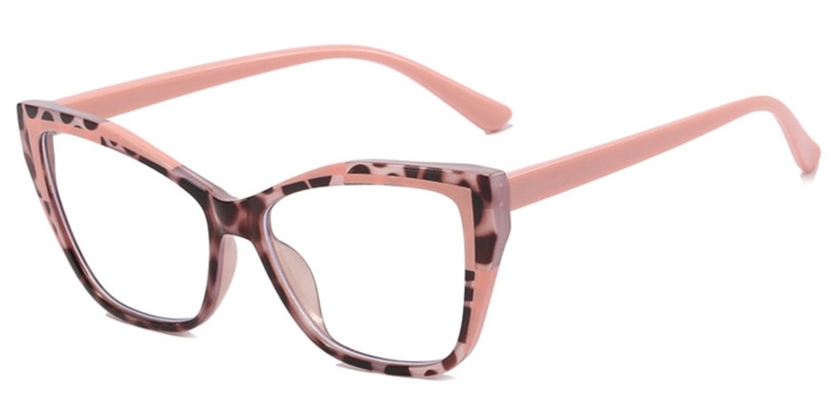 Cat Eye Frame pattern-pink