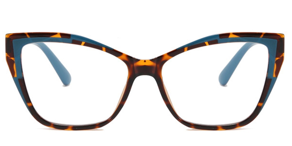 Cat Eye Frame pattern-green