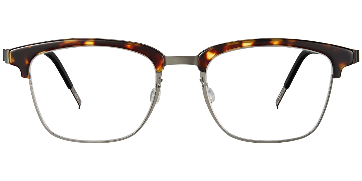 Acetate & Titanium Square Frame tortoiseshell