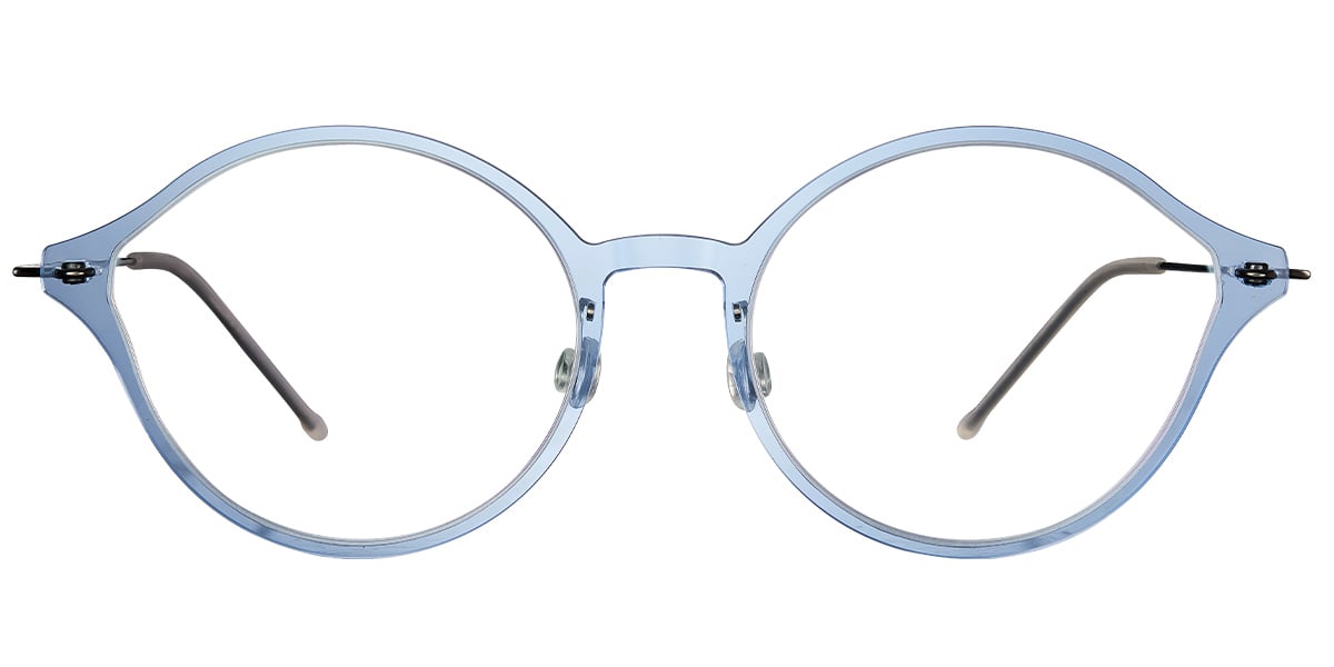 Titanium Round Frame translucent-blue