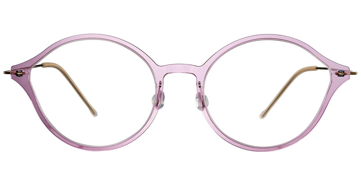 Titanium Round Frame translucent-purple