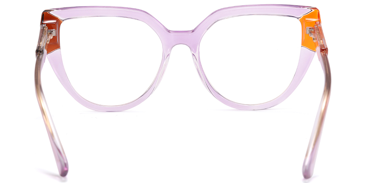 Geometric Frame translucent-purple