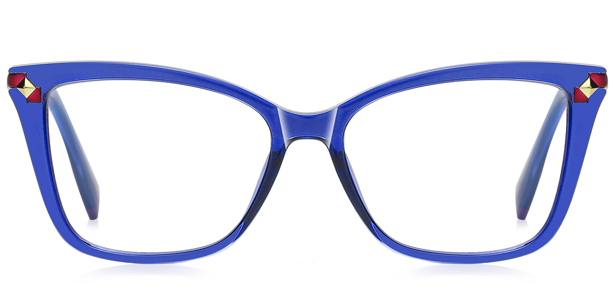 Square Frame translucent-blue