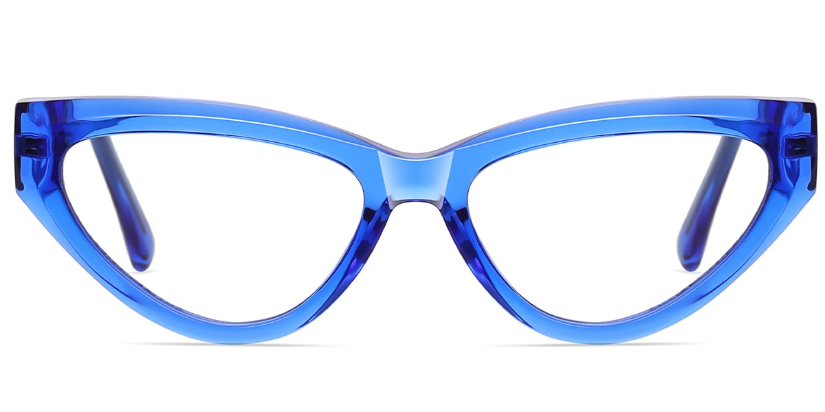 Geometric Frame translucent-blue