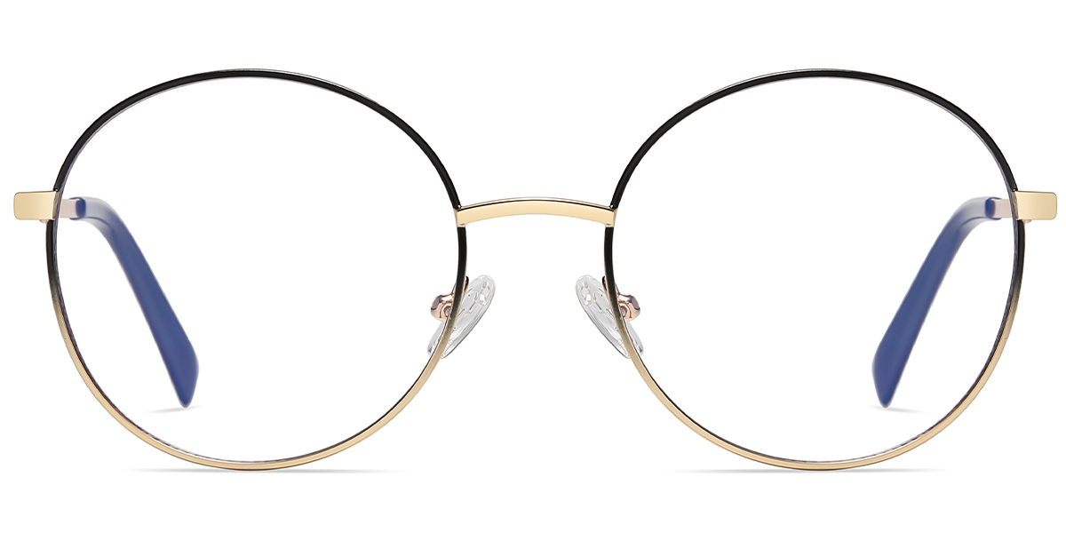 Round Frame black-gold