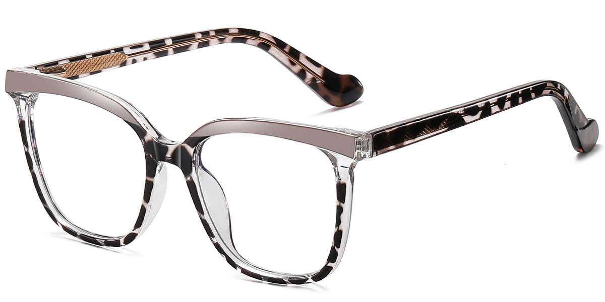 Square Frame tortoiseshell-black