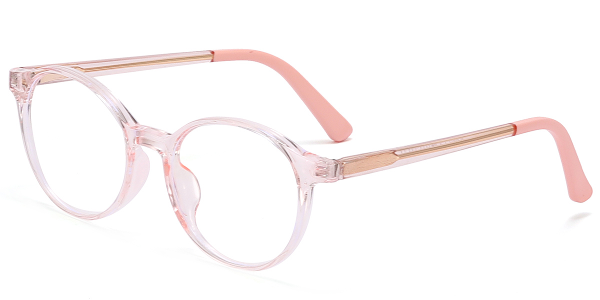 Kid's Round Frame translucent-pink