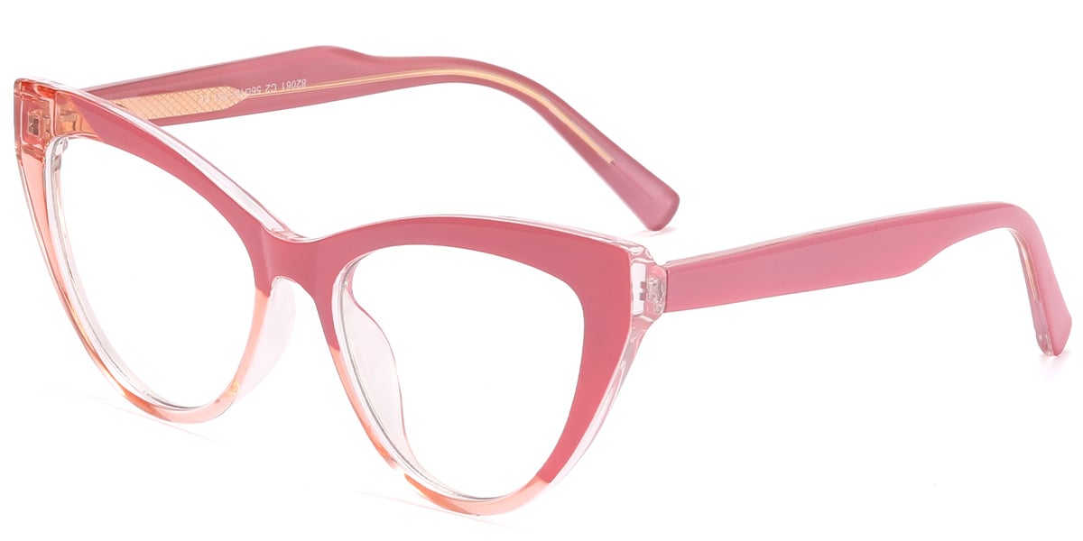 Cat Eye Frame pattern-pink