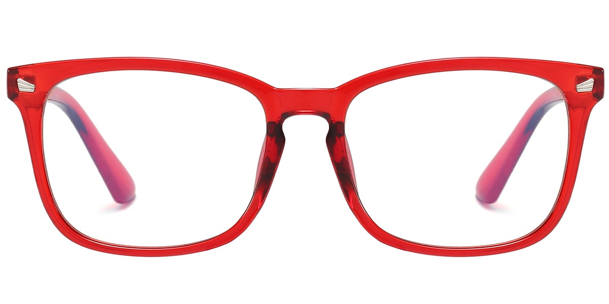 Kid's Square Frame translucent-red