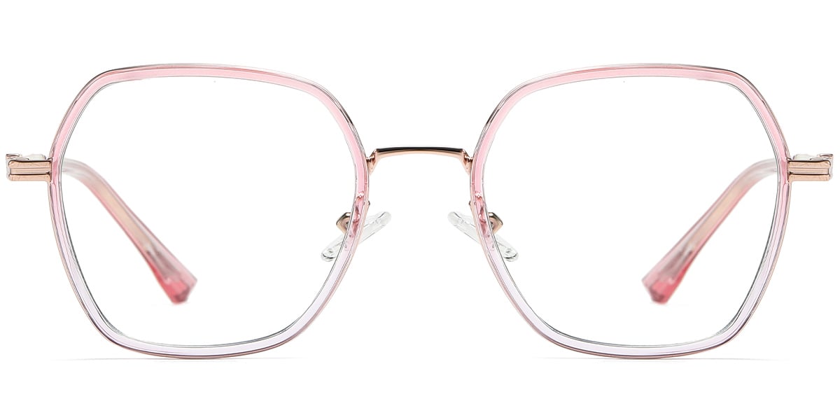 Rectangle Frame translucent-pink