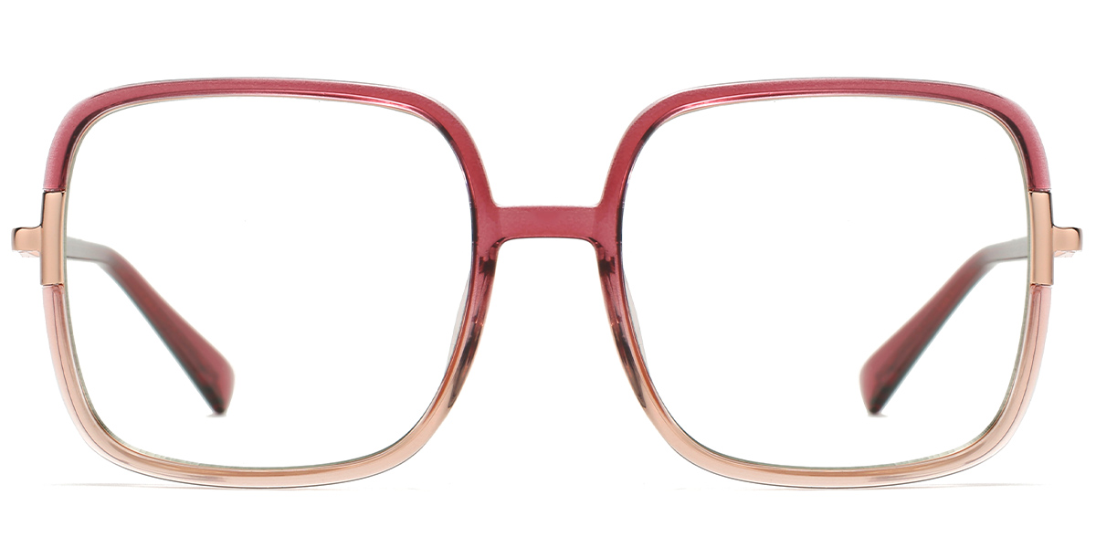 Square Frame translucent-red