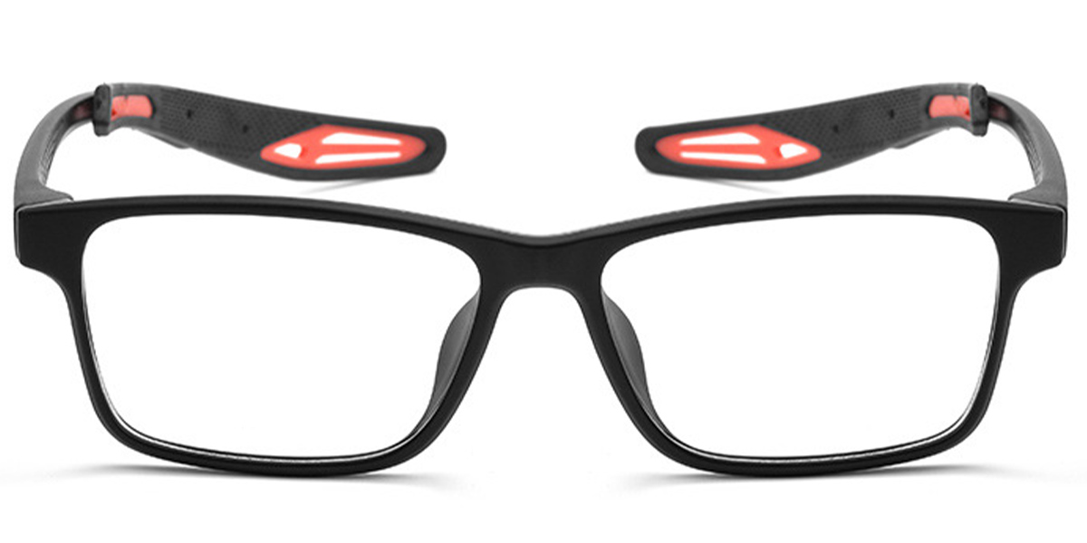 Rectangle Frame black-red