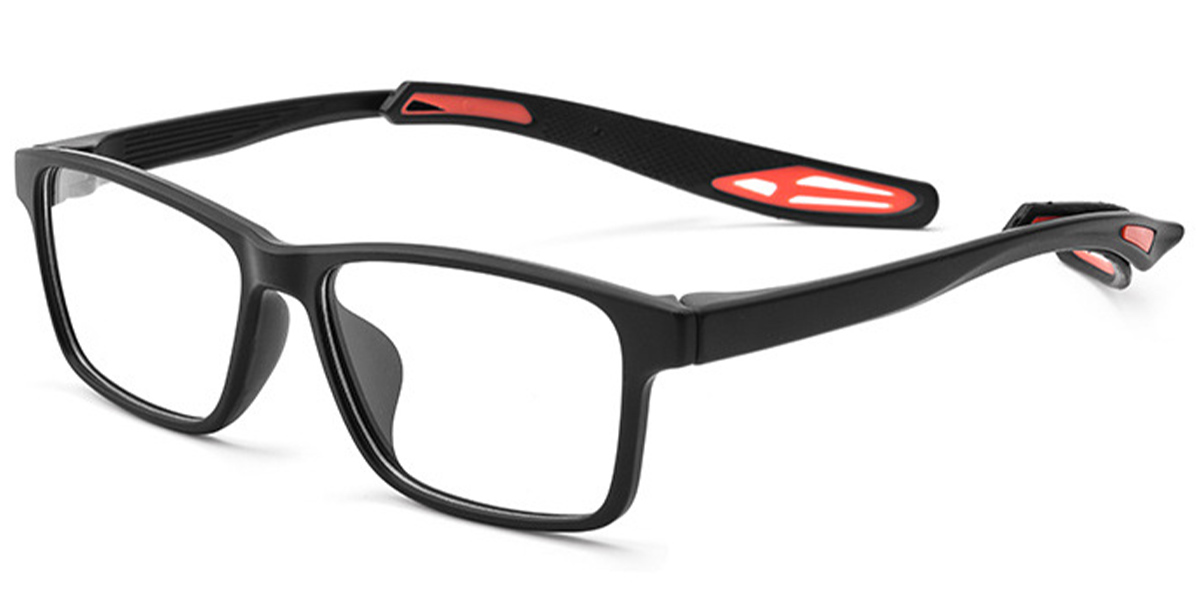 Rectangle Frame black-red