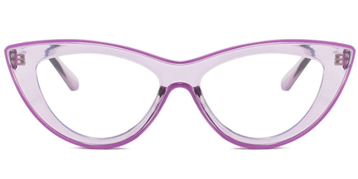 Cat Eye Frame translucent-purple