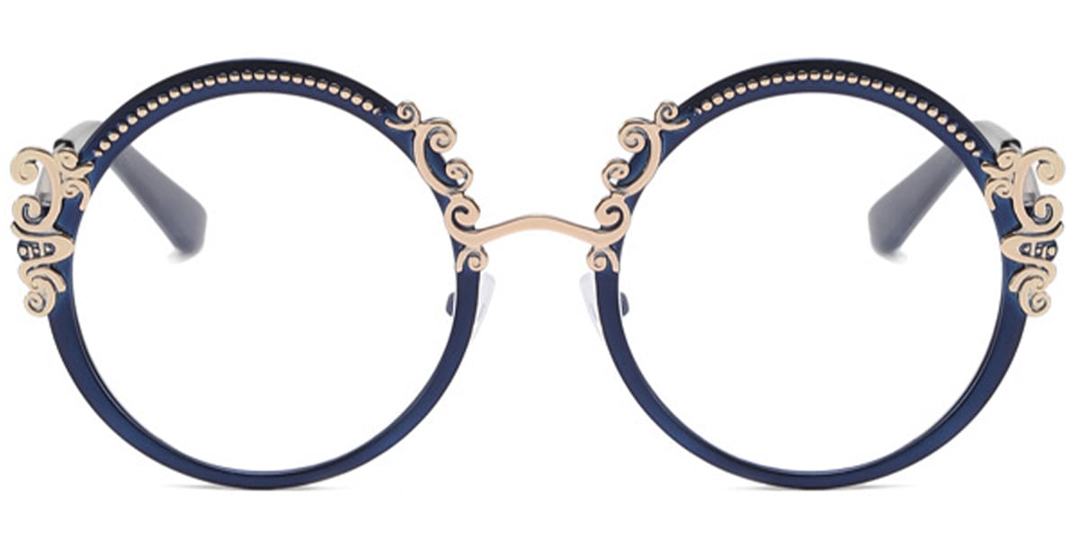 Round Frame blue