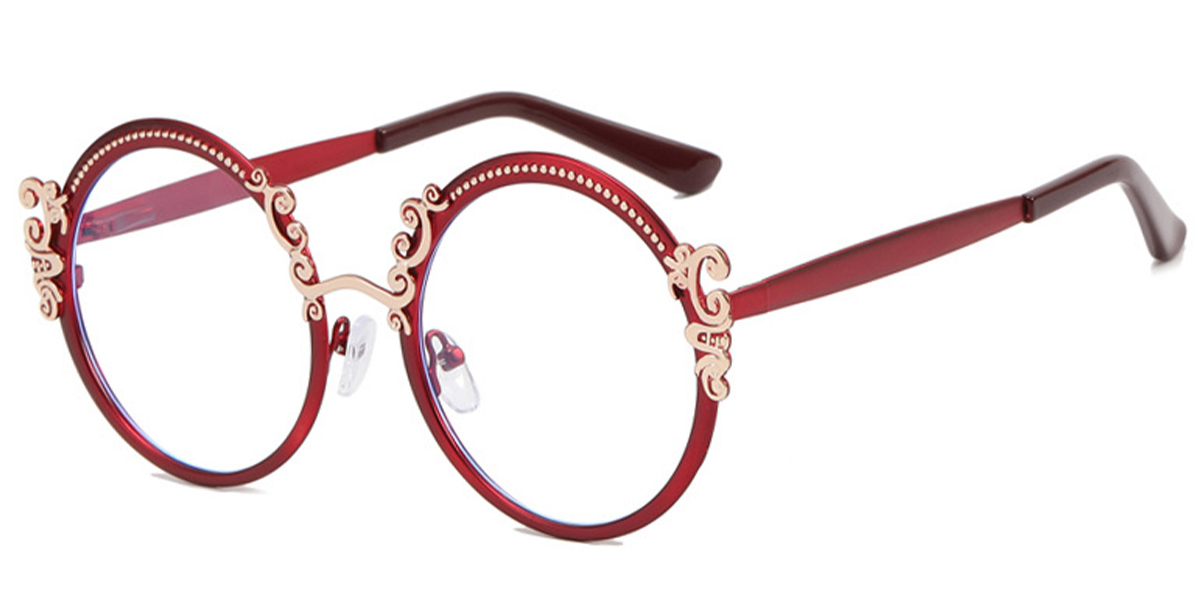 Round Frame red