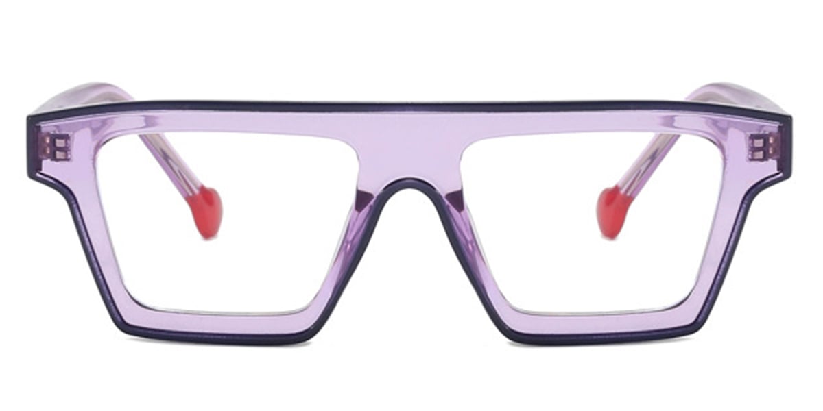 Square Frame translucent-purple