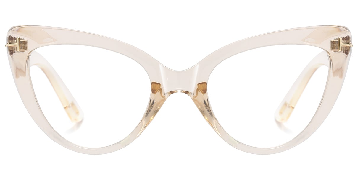 Cat Eye Frame translucent-light_brown