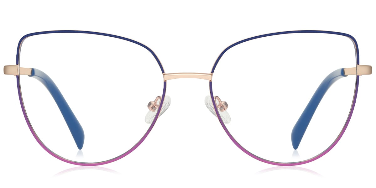 Geometric Frame rose_gold-blue