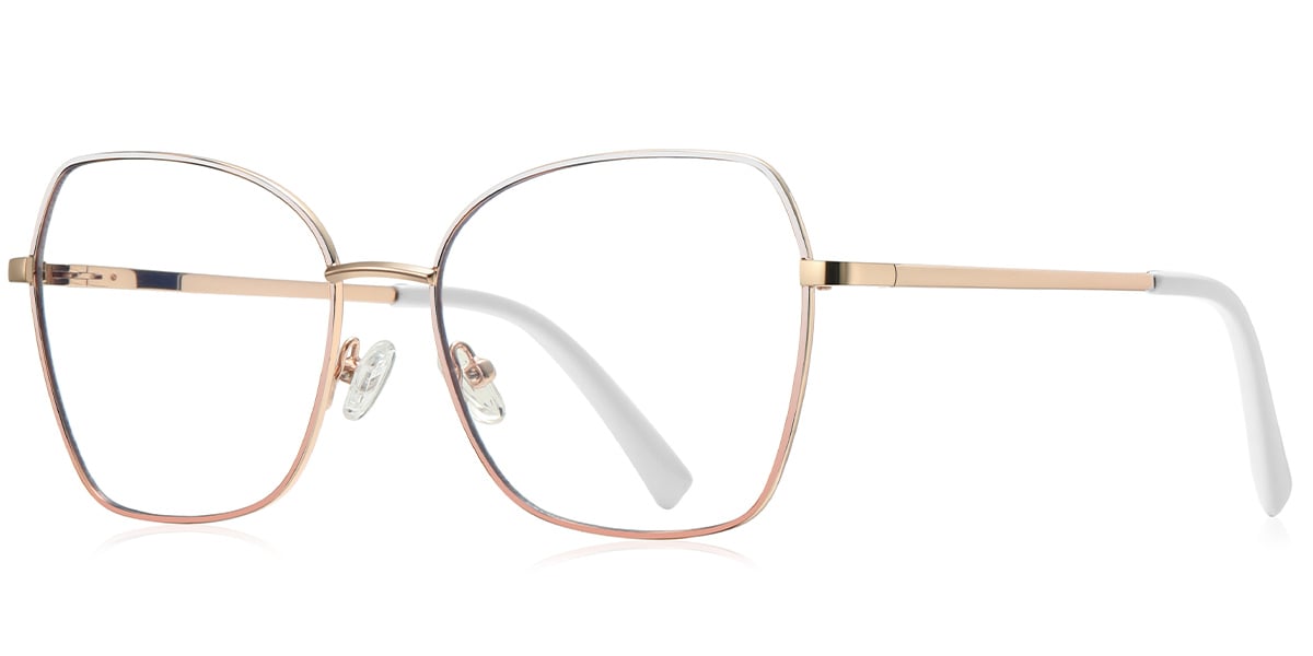 Geometric Frame rose_gold-white