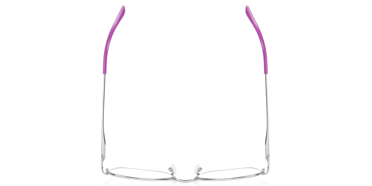 Geometric Frame silver-purple