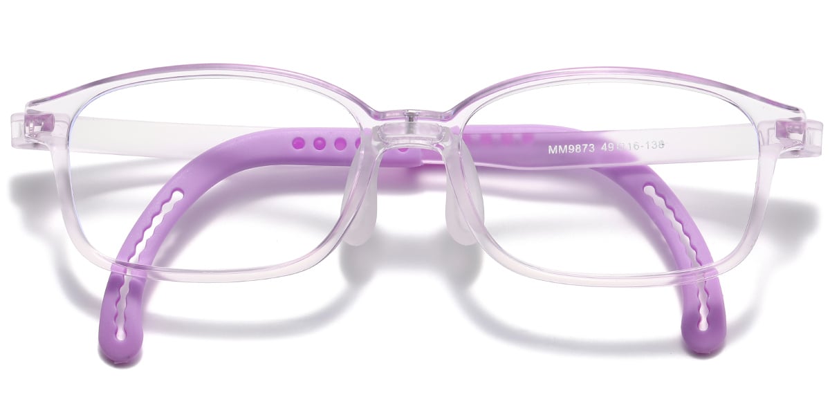 Kid's Rectangle Frame translucent-purple