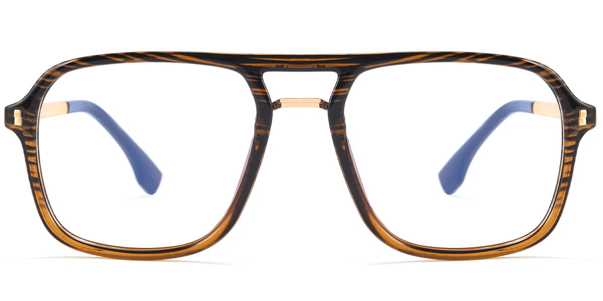 Aviator Frame pattern-brown