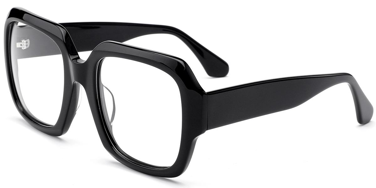 Acetate Square Frame bright_black