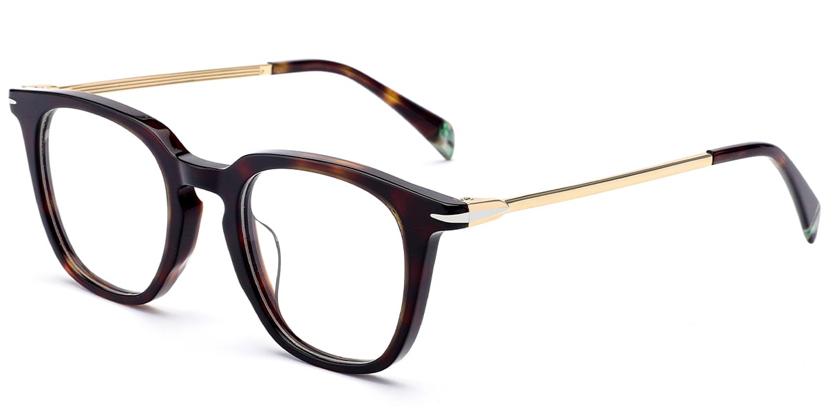 Acetate Square Frame tortoiseshell