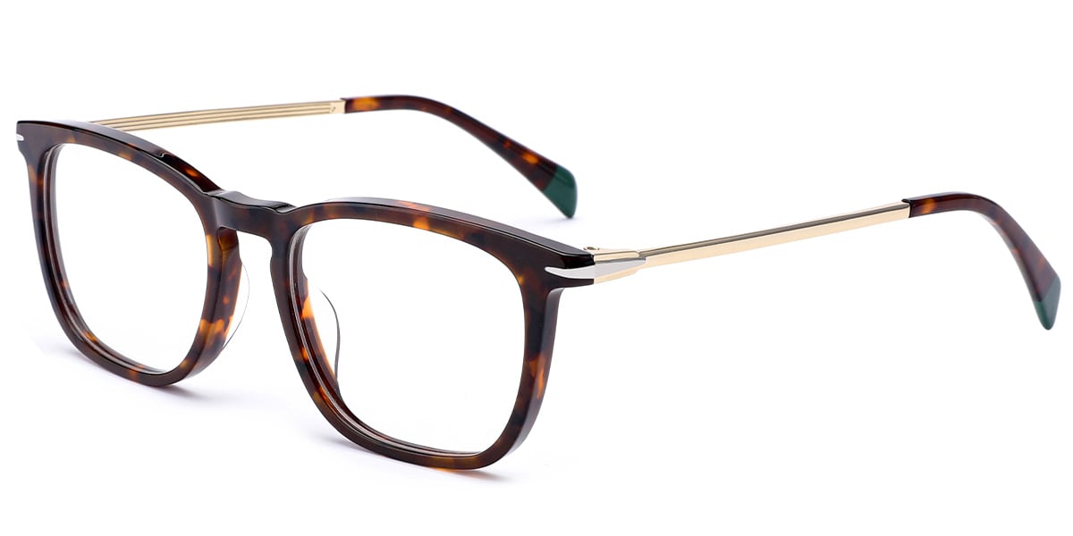 Acetate Square Frame tortoiseshell