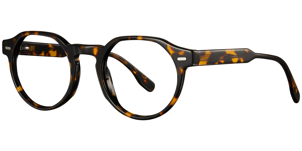 Acetate Geometric Frame tortoiseshell