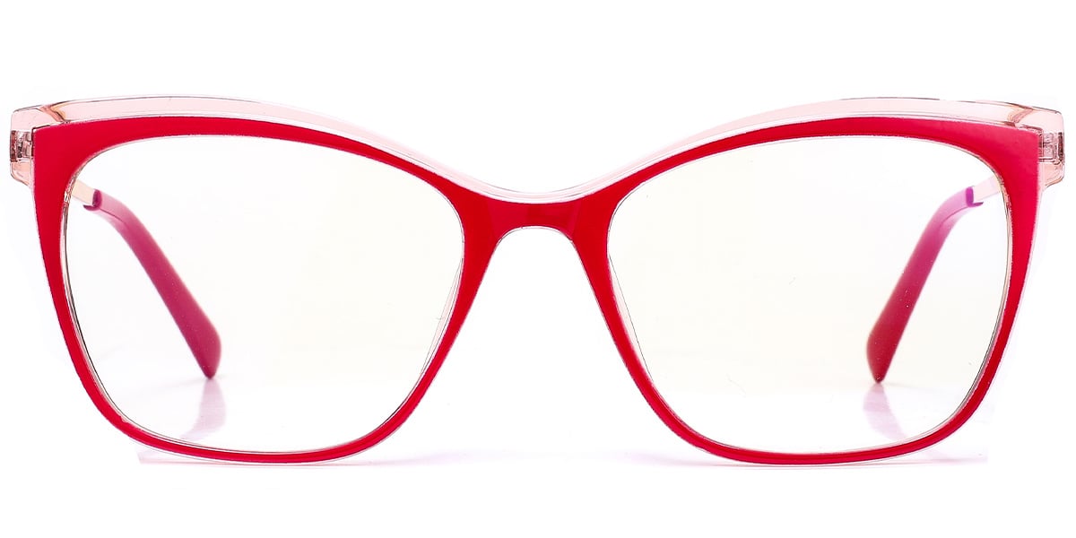 Square Frame pattern-red