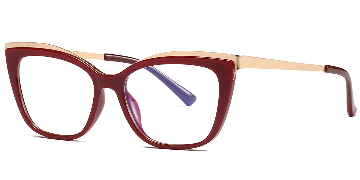 Cat Eye Frame red