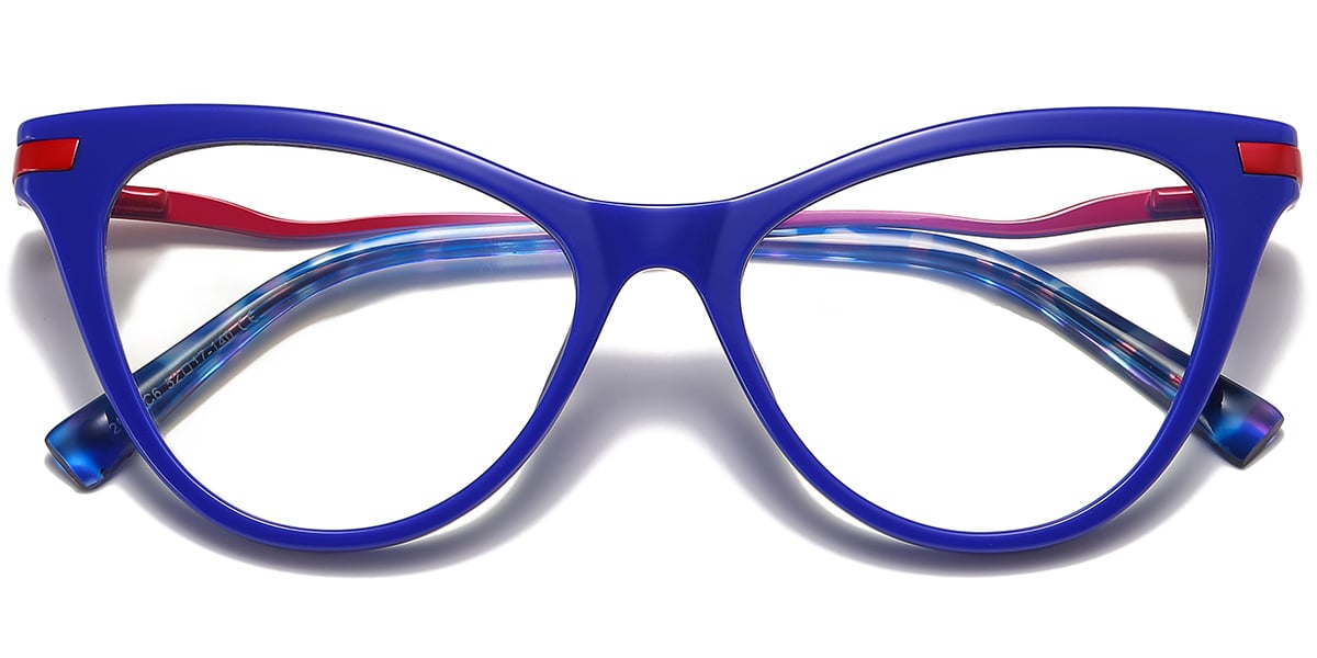 Cat Eye Frame blue