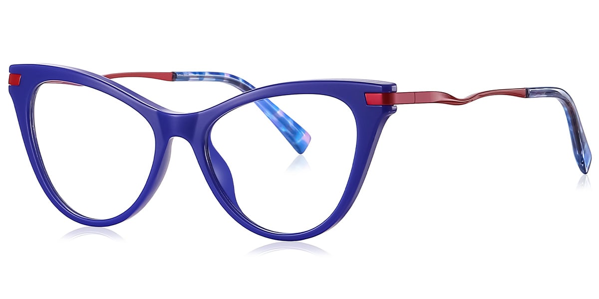 Cat Eye Frame blue